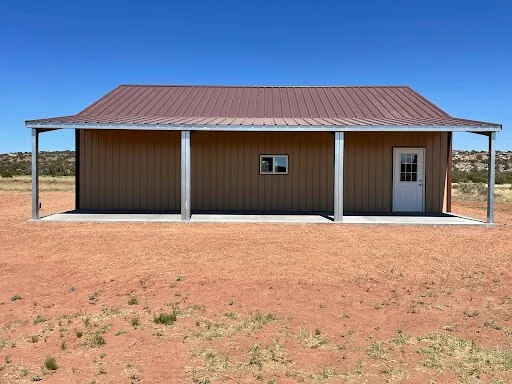Galvanized steel gambrel home cabin kits available in Peoria, Arizona for durable and stylish builds