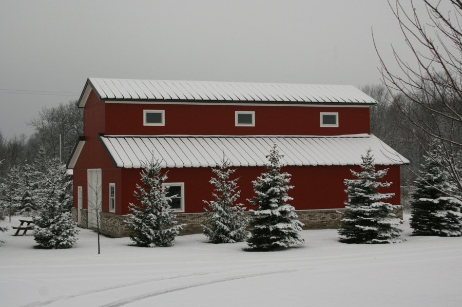 Modern galvanized steel barndominiums in San Luis, Arizona, showcasing innovative design and durable construction