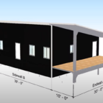 Galvanized steel cabins in South Tucson, Arizona offer durable, modern living spaces with a rustic appeal