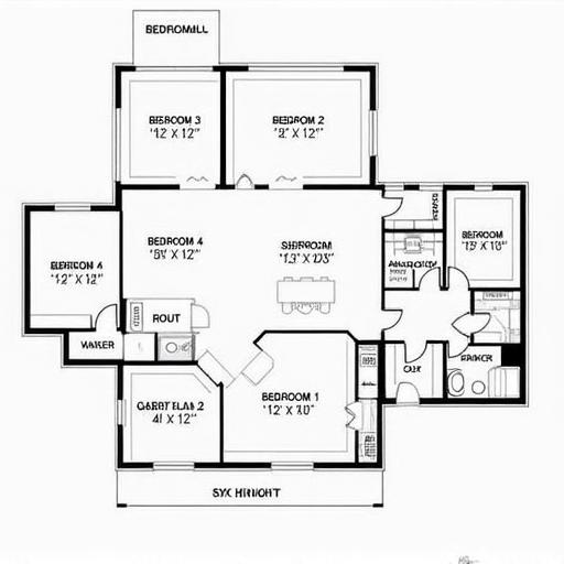 Spacious barndominium floor plans 4 bedroom featuring open layouts and modern designs.
