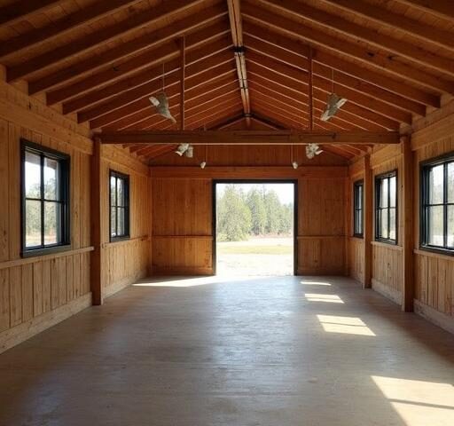 Cozy barn dominium interior ideas featuring rustic wood accents and modern design elements.