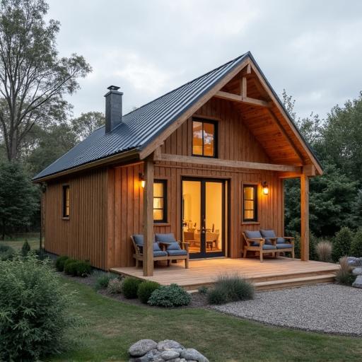 A collection of small barndominium kits showcasing various designs and layouts for custom living spaces.
