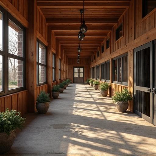 A stunning luxury barndominium showcasing modern design amidst a picturesque rural landscape.